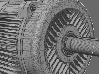 Electric motor 3D model from CGTrader