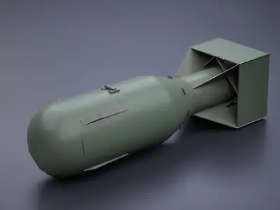  Aircraft Bomb Pack Low-poly 3D model