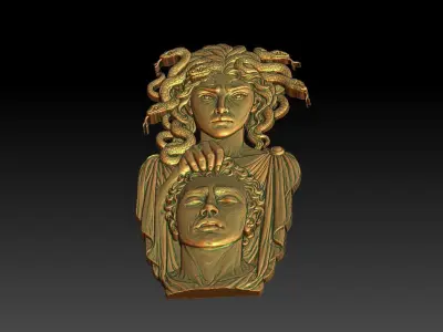 1 Medusa CNC Relief Model 3D print model