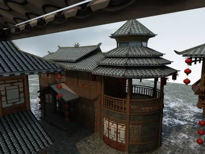 Ancient Commerce Street 4 3D model