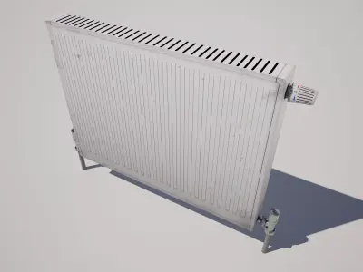  Radiator Heater Low-poly 3D model