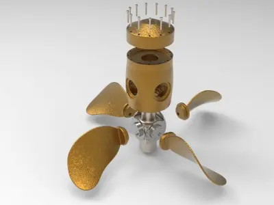 Propeller - Radiating Blades 3D model