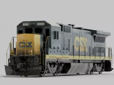GE B40-8 Diesel Locomotive 3D model