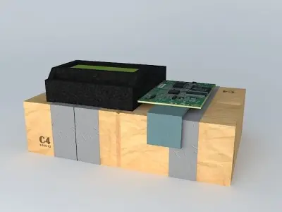 C4 bomb LowPoly Free 3D model