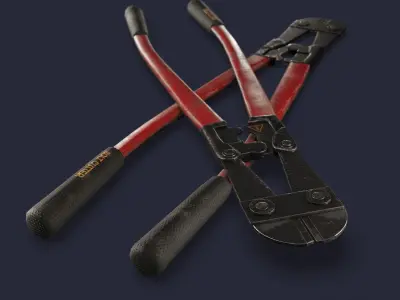 Bolt Cutter Low-poly 3D model purchase