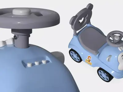 Baybee Baby Hangkai Push Ride On Car 3D model