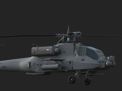 Boeing AH-64 Apache 3D model by MilitaryCG