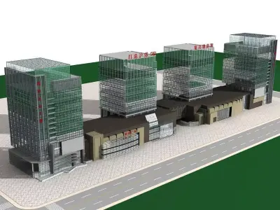 Office Building 3D model 351