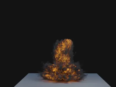 Volumetric Explosion Asset Pack - 5 Simulations 3D model