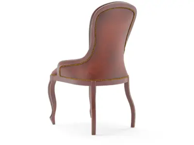 Antique Chair Low-poly 3D model