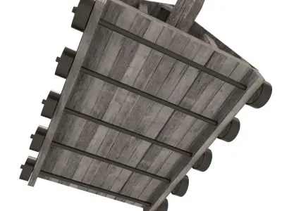 Battering Ram Low-poly 3D model