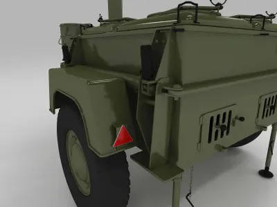 Polish army field kitchen 3D model