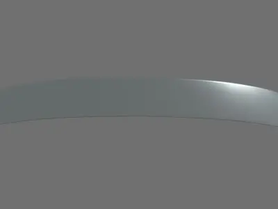 Car Spoiler 05 Low-poly 3D model