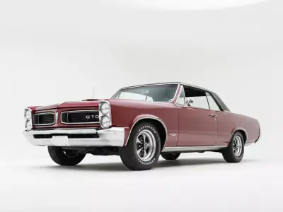 1966 Pontiac GTO Hardtop Low-poly 3D model