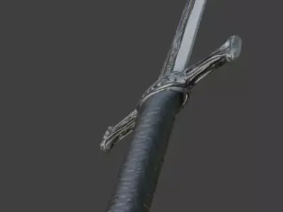 Viking Sword 3D Model v04 Low-poly 3D model