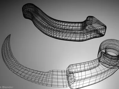 Karambit - tradisional curve blade 3D model