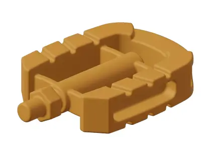 Plastic Sports Bike Pedal Toy 3D model