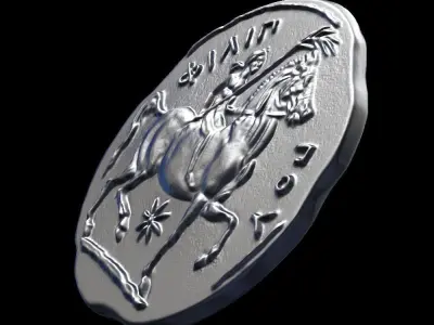 old greek coin-3d print model 3D print model