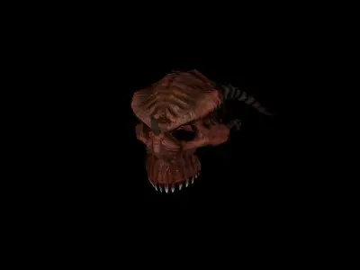 Demonic Helmets Low-poly 3D model