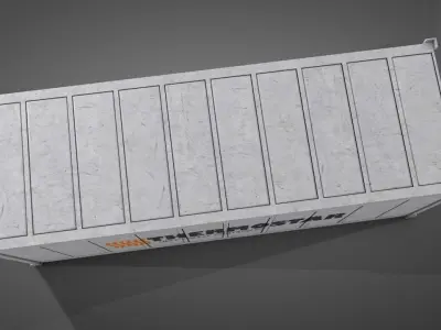 Refrigerated Shipping Container 3D model