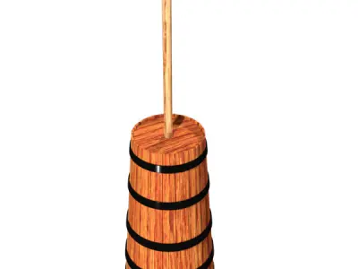Antique Butter Churner 3D model