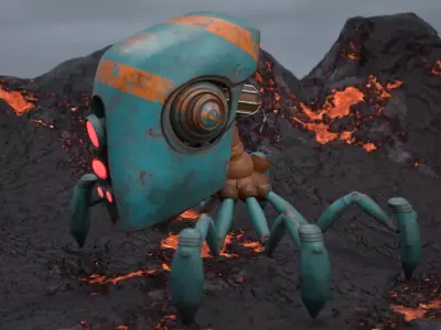Spider Robot 3D model 3D model