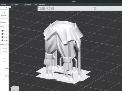 Custom3Dprint Minifigure Accessory - Minifigure Beard S1 - 09 3D print model