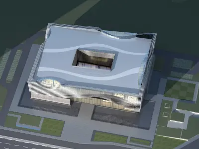 Modern Building 05 3D model