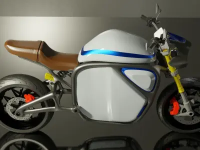 Motorcycle Prototype Design 1 Free 3D model