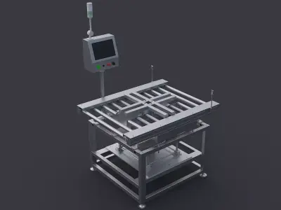 Cross rotating weighing machine 3D model
