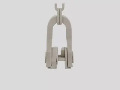 Industrial Overhead Crane Hook Block for 3D print 3D model