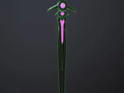 Sword Free low-poly 3D model 24