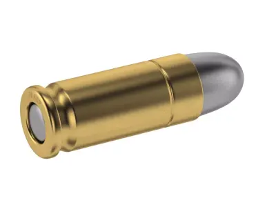 Bullet 38 ACP Low-poly 3D model