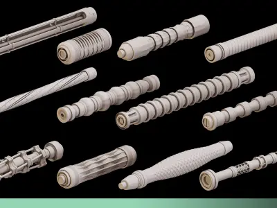 90 Cable IMM Brush vol 2 scifi 3D model