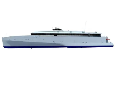 Austal Super Fast Yacht 3D model