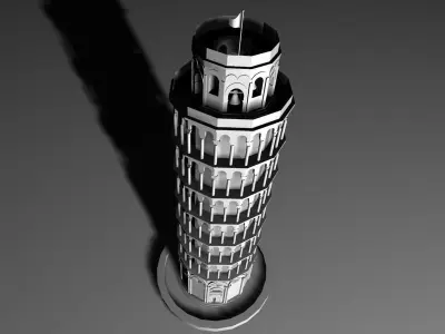 Leaning Tower of Pisa 3D model purchase