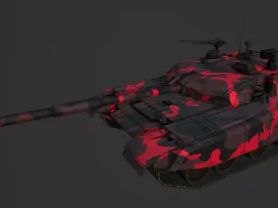 Chinese Type 99 tank Low-poly 3D model