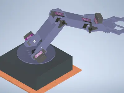 Hand Robot 3D print model