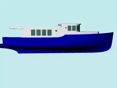 Tour Boat 3D model