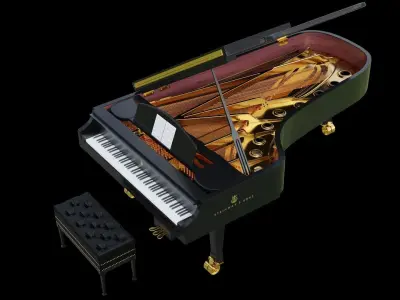 3D Piano Organ 3D model