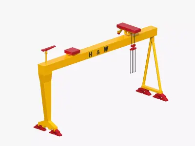 Harland and Wolff Gantry Crane 3D model
