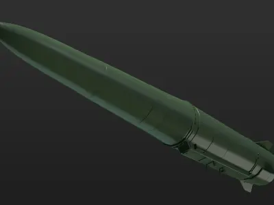 IskanderBullet Low-poly 3D model