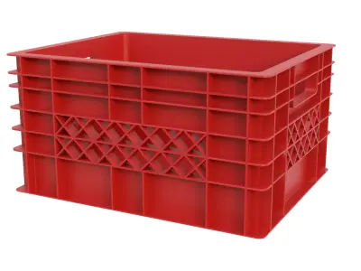 Plastic crate 44 3D model