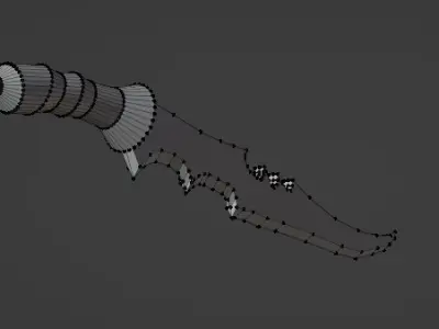 Edgy Weapon  Low-poly 3D model