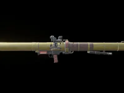 RPG 29 Rocket Launcher 3d model Low-poly 3D model