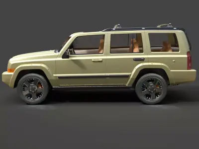 Detailed Jeep Commander 4x4 - Hyper-Realistic SUV Asset 3D model