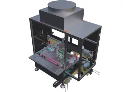 Automatic plate placing machine 3D model
