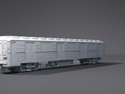 Metro train 3D model buy