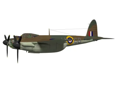 de Havilland DH98 Mosquito MkIV 3D model purchase