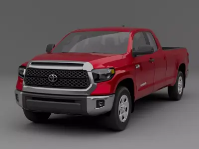 Toyota tundra 2022 Low-poly 3D model